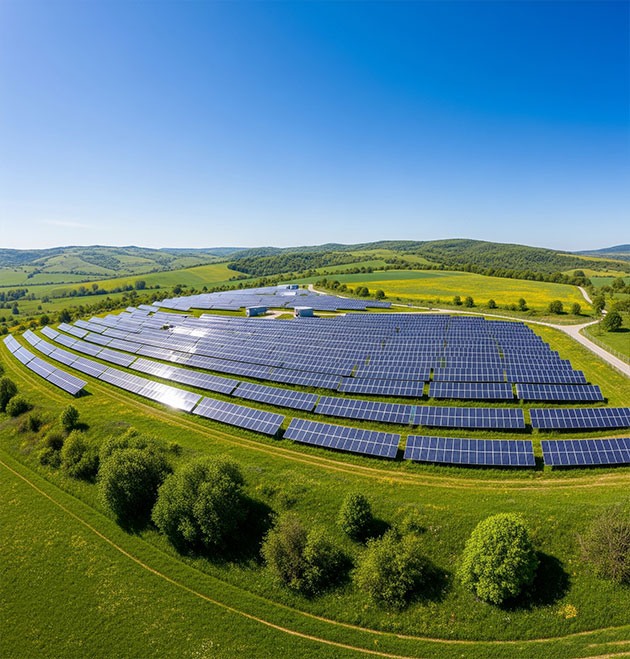 Plovdiv Solar Farm: Providing clean energy to thousands of homes.